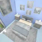 Full Winter Whisper Bedroom Set Base Game