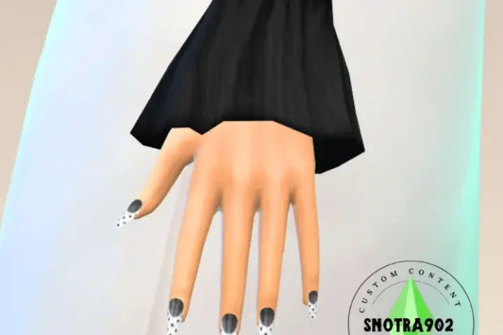 Dots French Nails