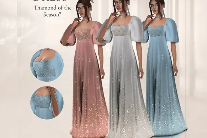 Medieval-style | Regency-style | "Diamond of the Season" dress