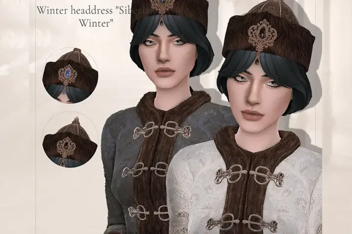 Medieval СС Winter Headdress "Siberian Winter"