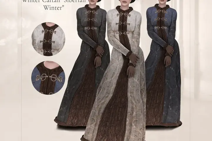 Medieval Winter Caftan "Siberian Winter"