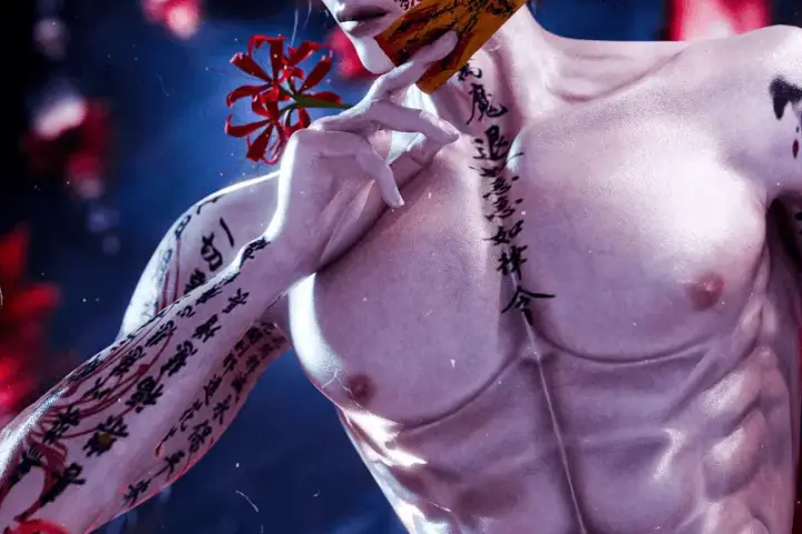 P_peng Tattoo N0.55 花開邪退(화개사퇴)Exorcist's Bloom