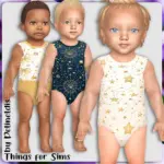 Infants Celestial Blush and Navy Bodysuits