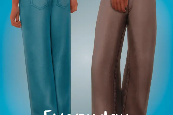 Minimalist-CC Everyday Jeans | Maxis Match | 11 Swatches