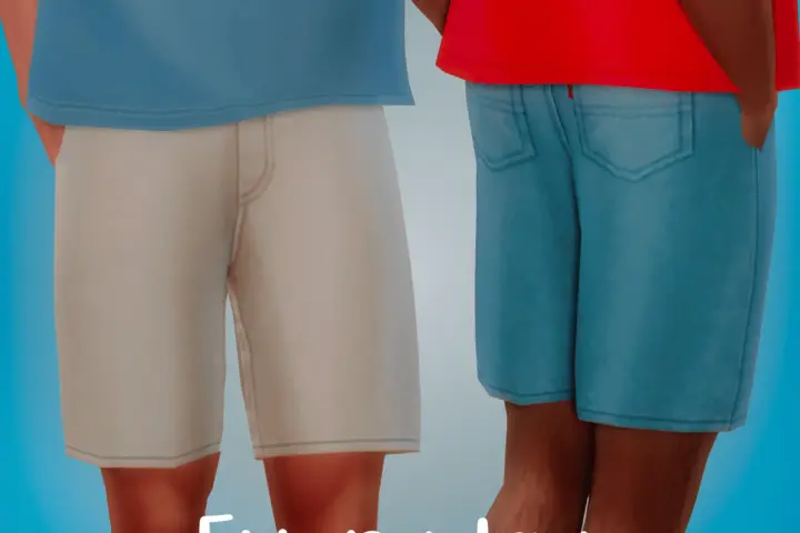 Minimalist-CC Everyday Shorts | Maxis Match | 11 Swatches