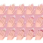 Glossy French Nails