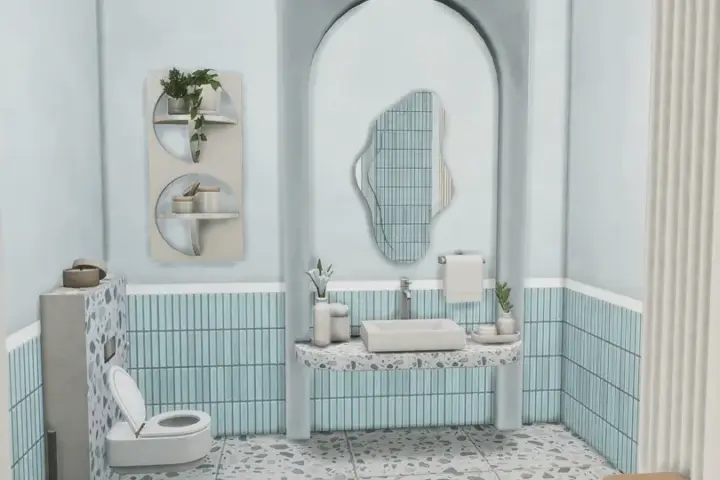 Pastel Blue Bathroom