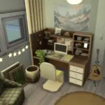 Dark Wood Forest Themed Bedroom