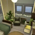 Dark Wood Forest Themed Bedroom