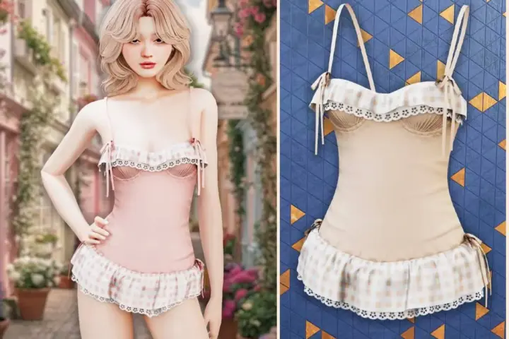 Picnic charm swimsuit