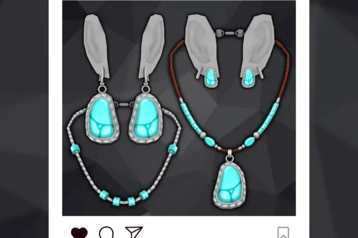 Turquoise Accessories Set