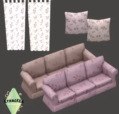 Cottage Flowery Living Room Package