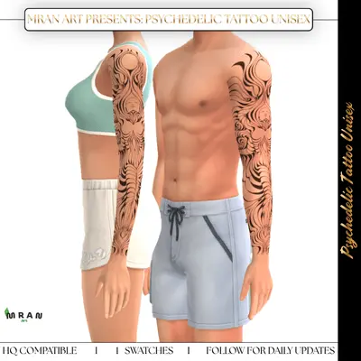 Psychedelic Tattoo Unisex