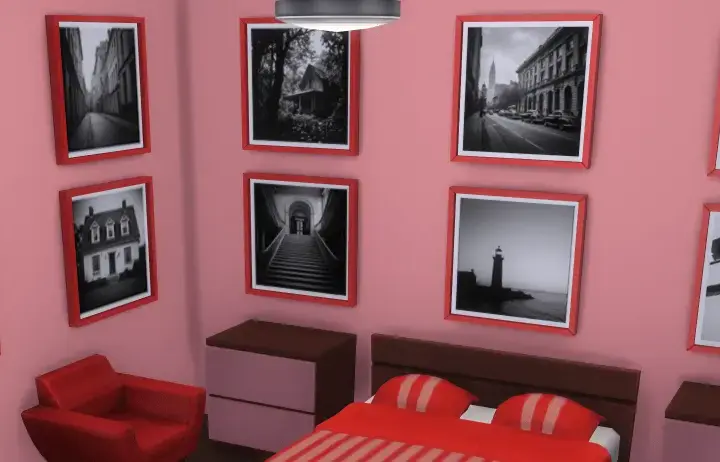 Black and white modern wall art, in every color
