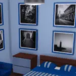 Black and white modern wall art, in every color