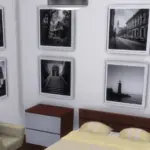 Black and white modern wall art, in every color