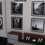 Black and white modern wall art, in every color