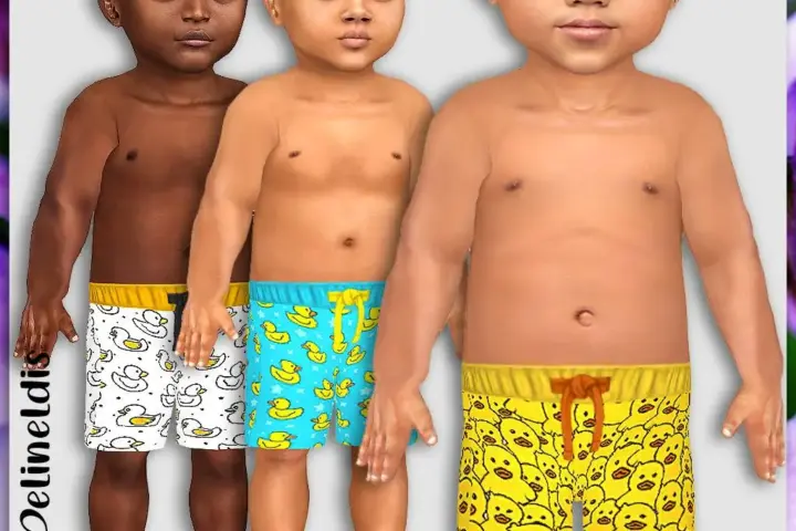 Infants Rubber Duck Swim Shorts