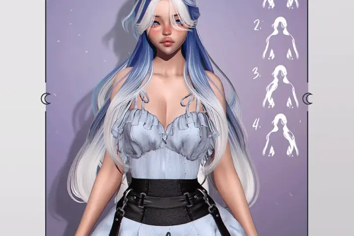 Usagi - Robin Hair - PACK - 4 HAIRS