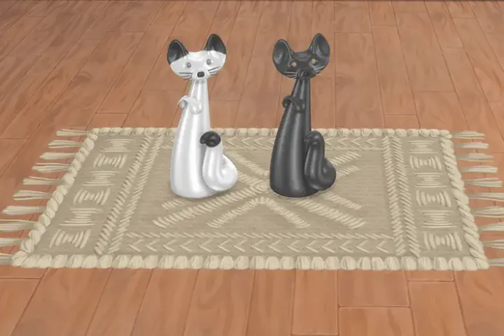 Ceramic Cat Figure