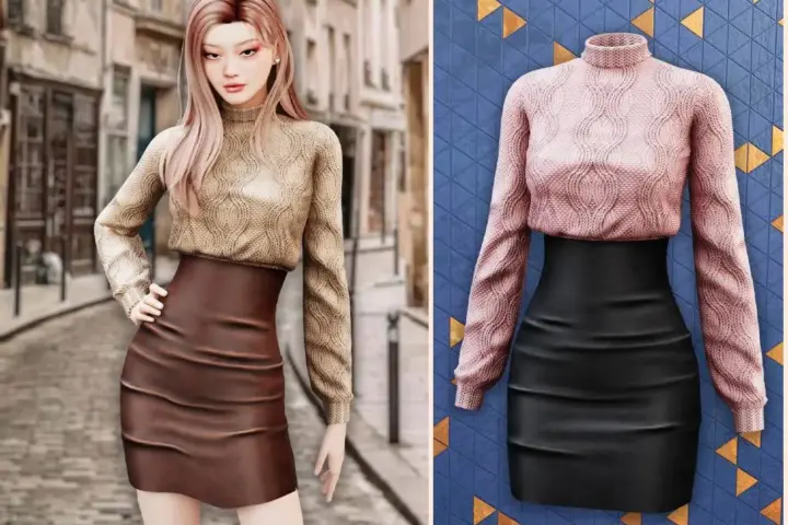 Cozy chic sweater set