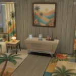 Sun-Kissed Paradise Collection FULL BED ROOM (BASE GAME)