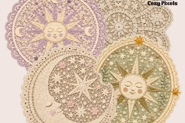 Moon & Sun Lace Rugs
