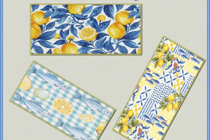 Mediterranean Vibes Kitchen Rugs