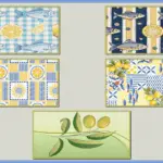 Mediterranean Vibes Kitchen Rugs