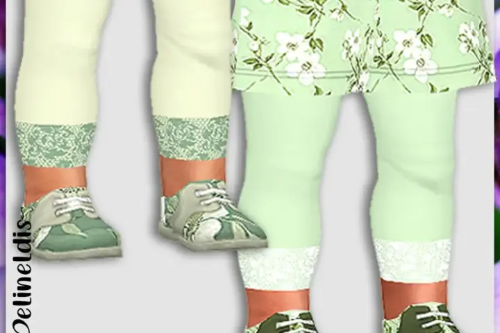 Infants Girls Sage Green Lace Ups