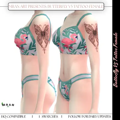 Butterfly V5 Tattoo Female