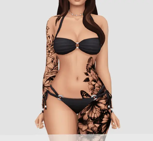 moonlit botanica body tattoo