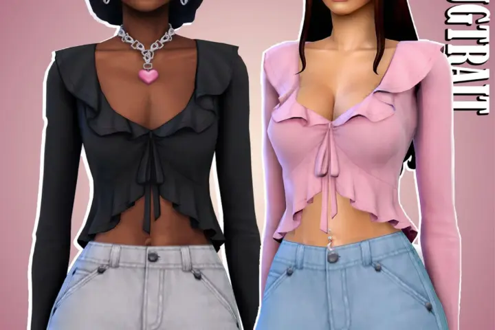 Sweatheart Ruffle Top