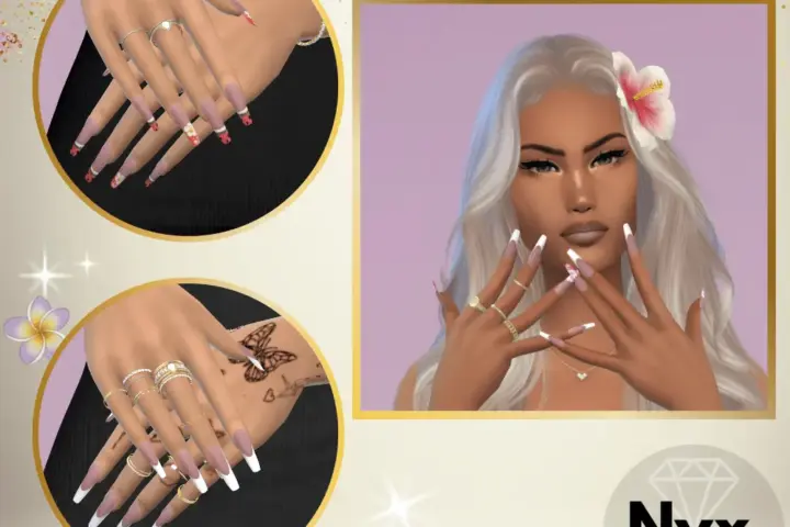 French nails set 185