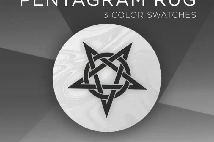 Pentagram rug