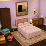 Cozy Floral Double Bed