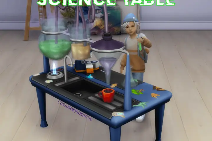 Sticker-Lover's Science Table