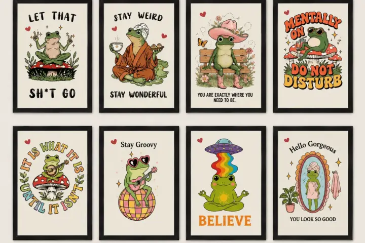 Groovy Frog Wall Art