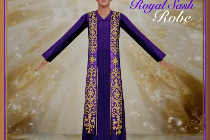 Abouna’s Royal Sash Robe 💜✨