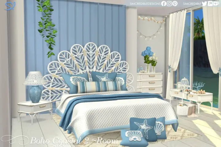 Boho Coastal Bedroom 2 - Beach Foam 🌊