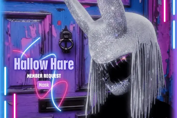 🐰🖤 HALLOW HARE MASK 🖤🐰