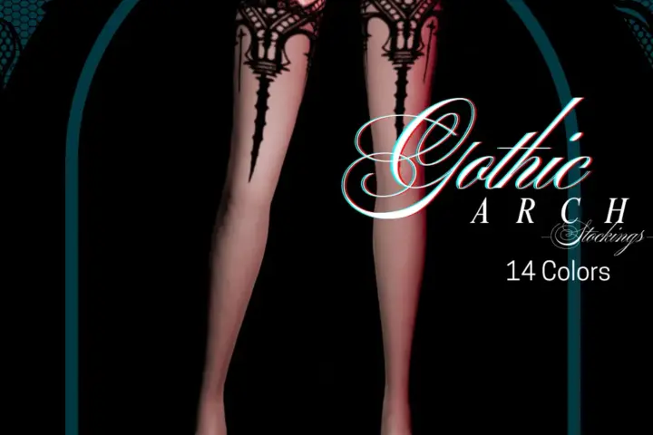 🖤 Gothic Arch Stockings