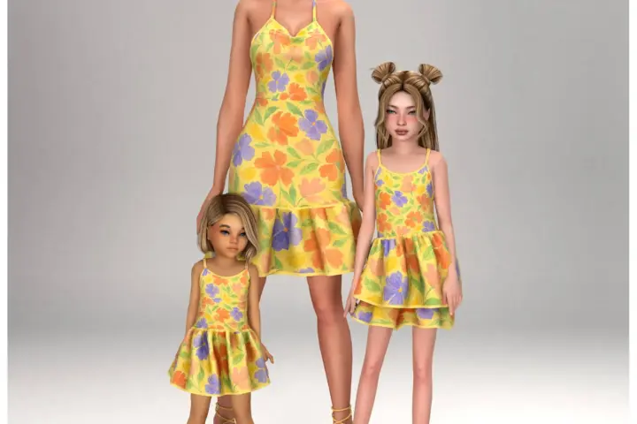 Layla - Child Sundress (golden hour set)