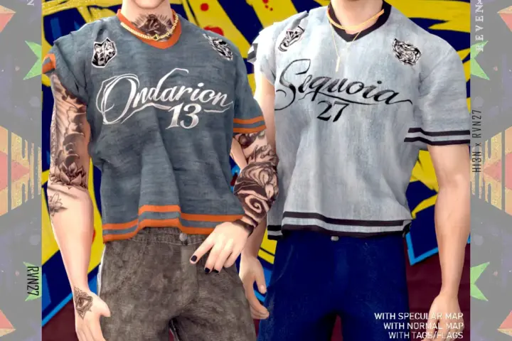 Men's Printed Athletic Team Shirt