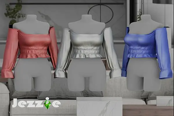 JEZZIE.TS4 SOVIAVELAGRI TOP SATIN