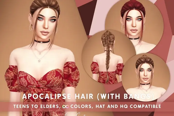 SONYASIMS - Apocalipse Hair (with bangs/frontal strands)