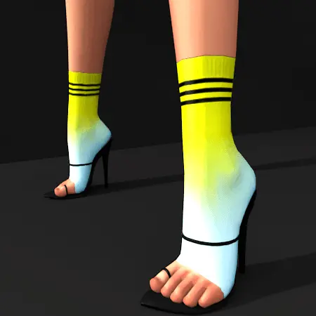 SAVAGE COLLECTION - ENIGMA HEELS WITH SOCKS - ELEVATED