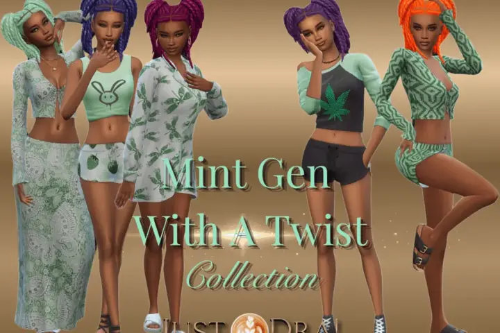 Mint Gen With A Twist - 2 Tops 1 Pair Of Shorts - D3