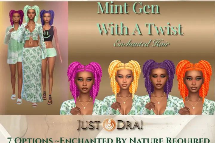 Mint Gen With A Twist - Enchanted Hair - D3