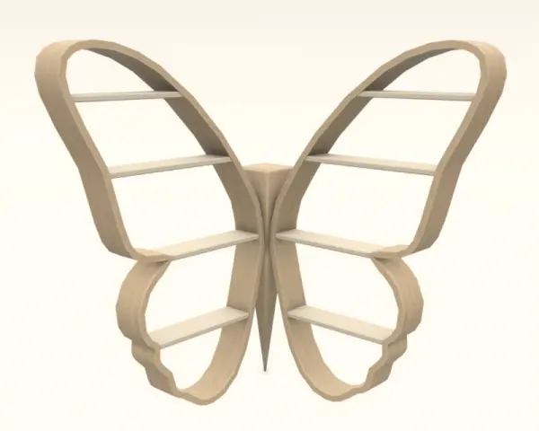 [Butterfly Shimmer]Wall Display Shelf